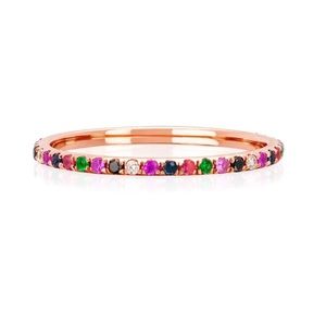 Elegant Multicolor Gemstone Ring